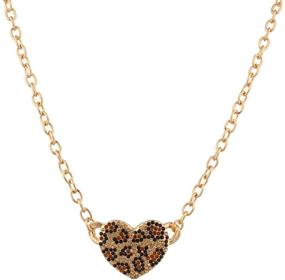 img 2 attached to Lux Accessories Leopard Pendant Necklace