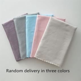 img 3 attached to 🧽 Lint Free Microfiber Cleaning Cloth Set - 6pcs, Streak Free Window Cleaning, Highly Absorbent Household Rags, Reusable Towels for Cars, Windows, Dish, Kitchen - 16” x 12”