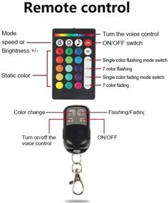 img 2 attached to 🌈 Multi-Color LED Light Kit Strips for Motorcycle Accent Glow - DIBMS Neon Lights Lamp Flexible with APP Wireless Remote Controller - Fits Harley Davidson, Honda, Kawasaki, Suzuki Cruisers