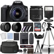 📸 canon eos 250d / rebel sl3 dslr camera kit with complete accessories bundle- international model logo
