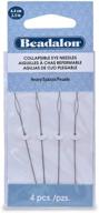 🪡 beadalon collapsible eye needles 2.5-inch heavy 4 pack (700h-100): high-quality artistic wire for artisans logo