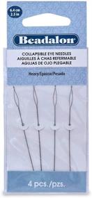 img 1 attached to 🪡 Beadalon Collapsible Eye Needles 2.5-Inch Heavy 4 Pack (700H-100): High-Quality Artistic Wire for Artisans