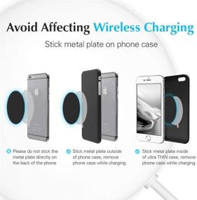 img 2 attached to 📱 6pcs VOLPORT Metal Plates Replacement for Magnetic Phone Car Mount - 3M Strong MagicPlate Metal Disc Sticker Adhesive Round for Magnet Cell Phone Holder Grip (Pops Stand Not Included)