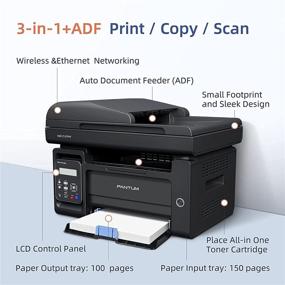 img 3 attached to Pantum M6552NW Wireless Monochrome Laser Printer for Home Office - All-in-One Print Copy Scan, 23 ppm Speed, 50-Sheet ADF, 150-Sheet Large Paper Capacity