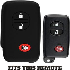 img 1 attached to Набор из 2 чехлов для смарт-ключей KeyGuardz Keyless Entry Remote для Toyota Landcruiser 4Runner Venza Rav4 Highlander