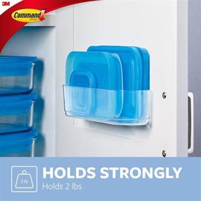 img 2 attached to 🗂️ Clear Command Medium Caddy with 4 Indoor Strips - Damage-Free Organization