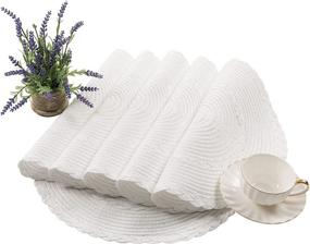 img 3 attached to 🔒 Wanda Resistant and Washable Braided Placemats