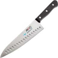 🔪 mac 8-inch hollow edge chef's knife: top-quality silver blade logo