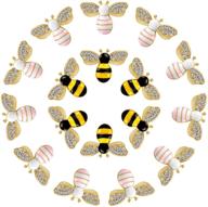 pendants embellishment honeybee rhinestone decorations logo