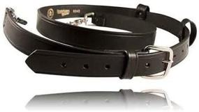 img 3 attached to 🔥 High-Quality Black X-Large BOSTON Leather Fireman's Radio Strap - Top Choice for Firefighters