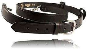 img 4 attached to 🔥 High-Quality Black X-Large BOSTON Leather Fireman's Radio Strap - Top Choice for Firefighters