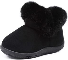 img 4 attached to 👞 Winter Boot Sneakers for Toddlers and Kids - Warm and Stylish Footwear for Boys and Girls