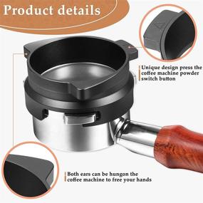 img 2 attached to 🖤 Premium 54mm Hands-Free Dosing Funnel for Breville Barista Portafilters - Perfect Replacement Accessory for Cafe or Home Use, in Sleek Black