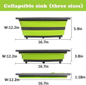 img 2 attached to UFKEWECM Collapsible Multifunctional Dishwashing Basin，Collapsible