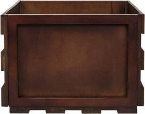 img 1 attached to 🎵 Crosley AC1004A-MA Mahogany Record Storage Crate - Holds 75 Albums with Style!