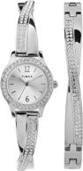 timex womens bracelet swarovski crystals logo