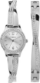 img 4 attached to Timex Womens Bracelet Swarovski Crystals