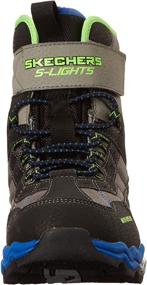 img 3 attached to Skechers Lights Turbowave Polar Toddler Youth Black Lime