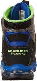 img 2 attached to Skechers Lights Turbowave Polar Toddler Youth Black Lime