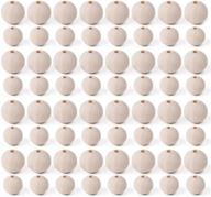 🔮 foraineam 300-piece set of 20mm and 16mm unfinished natural wooden craft beads - round ball wood spacer beads, perfect for diy jewelry making and crafts logo