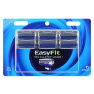 personna easyfit 3 mach3 razor handle compatible refill cartridges –15 count & blades - compatible mach3 handles logo