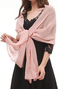 img 2 attached to Malishow Womens Chiffon Evening Scarves