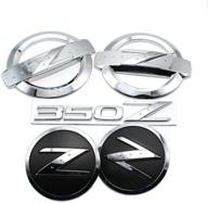 🔧 authentic metal replacement badge kits for nissan 350z fairlady z33 - front rear fender chrome silver emblems badges stickers logo