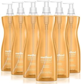 img 4 attached to 🍊 Method Clementine Dish Soap, 18 oz (Pack of 6), Varying Packaging