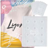 👁️ lyon lash glue tray, reusable eyelash extensions adhesive palette, perfect for precise glue placement and lash fans adjustment, ideal for classic & volume lashing, eyelash extension supplies (pack of 5) logo