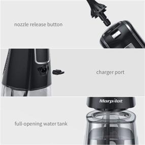 img 2 attached to 💦 Professional Cordless Water Flosser - Rechargeable Portable Dental Irrigator with 5 Tips, 3 Modes, IPX7 Waterproof, 300ML Capacity, High-Frequency Pulsation - Ideal for Home, Travel, Braces & Bridges Care