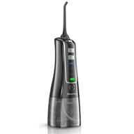 💦 professional cordless water flosser - rechargeable portable dental irrigator with 5 tips, 3 modes, ipx7 waterproof, 300ml capacity, high-frequency pulsation - ideal for home, travel, braces & bridges care logo