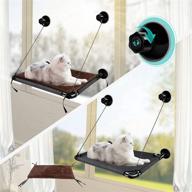 🐱 large cat window perch with suction cups - holds 2 cats, up to 25lbs - suitable for windows over 28" wide - topmart cat window hammock logo