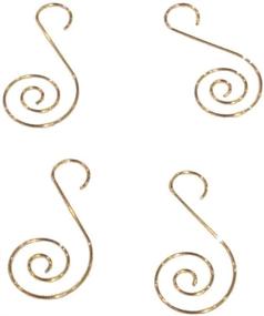img 3 attached to 🎄 Enhance Your Holiday Décor with Kurt Adler Gold Ornament Hooks (60 Piece Set)