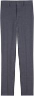 👖 arrow 1851 boys' aroflex stretch flat front dress pant: comfortable and stylish for any occasion logo