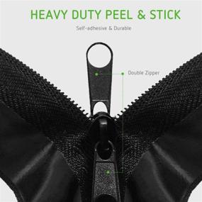 img 2 attached to 🔒 VIVOSUN Heavy Duty Peel & Stick Zipper for Dust Barriers: 1 Pack, 7ft x 3inch - Effective & Easy-to-Use Solution