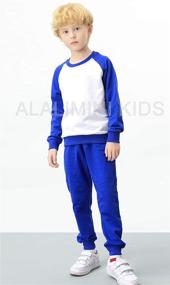 img 3 attached to 👖 ALALIMINI Elastic Waist Toddler Joggers: Boys' Sweatpants for Comfort and Style
