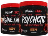 insane labz hellboy комплект: psychotic pre workout & insane amino bcaa лимонад - повышение мышечной массы, силы, концентрации и времени восстановления логотип