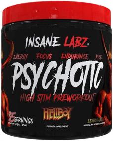 img 3 attached to Insane Labz Hellboy комплект: Psychotic Pre Workout & Insane Amino BCAA Лимонад - Повышение мышечной массы, силы, концентрации и времени восстановления