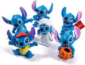 img 3 attached to 🧡 Живые мини-фигурки Lilo & Stitch ATII: идеальные декорации для торта, украшения для комнаты и игрушки для детей.