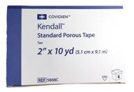 covidien standard porous medical tape kendall - 2 inches x 10 yards (model #5808c) - sold per box логотип