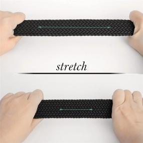 img 2 attached to 59Inch Casual Elastic Braided Stretchy