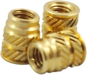 img 1 attached to 🔩 [initeq] 50-Pack Long #8-32 Threaded Heat Set Inserts for 3D Printing - High-Quality Solution