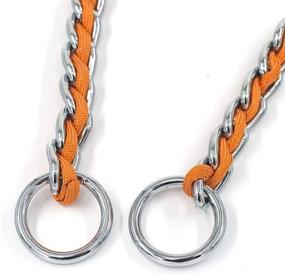 img 3 attached to 🐾 TSPRO Martingale Dog Collar: Adjustable Stainless Steel Slip Training Choke Chain Collar