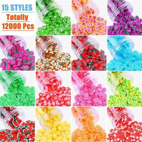 img 3 attached to 🍓 12,000pcs Fruit Nail Art Slices by Acejoz - 15 Assorted Fimo Styles for DIY Slime, 3D Polymer, Resin Charms & More - Fruit Slices for Lip Gloss, Nail Art, Cellphone Decorations - Ultimate SEO-Friendly Product!