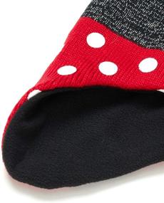 img 1 attached to 🎀 Adorable Disney Minnie Mouse Winter Hat and Mitten/Glove Set for Toddler/Little Girls