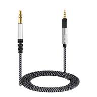 🎧 high-quality replacement headphone upgrade cable for sennheiser hd598 hd558 hd518 hd579 hd599 hd569, 3.5mm to 2.5mm stereo bass, 1.8m audio cable for ath-m50x ath-m40x (hd598) logo