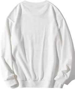 img 3 attached to 👕 Milumia Retro Graphic Crewneck Sweatshirt - Vintage-Inspired Design