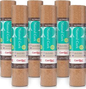 img 4 attached to 📌 Crafters' Choice: Con-Tact Brand Natural Cork Shelf and Drawer Liner, Non-Adhesive, 12 x 4 Inches, Pack of 6 Rolls