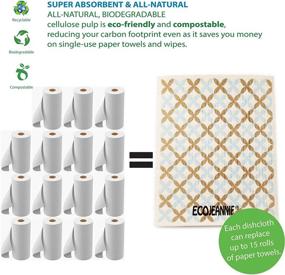 img 3 attached to EcoJeannie Eco Friendly Cleaning Biodegradable Cellulose Household Supplies