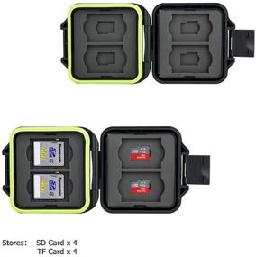 img 1 attached to Компактный прочный чехол для карт памяти на 4 SD и 4 MicroSD TF карты